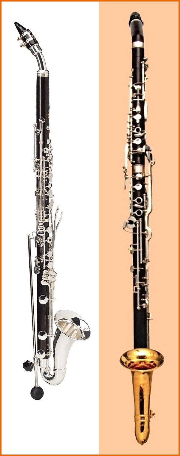 Alto clarinet BC to low Eb (Boehm system) and Dietz to low C (German system)