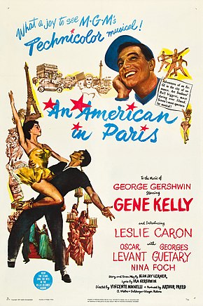 Description de l'image An American in Paris (1951 film poster).jpg.