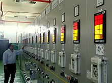 Alarm Annunciators being used in electricity distribution substations Annunciator Substation.jpg