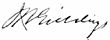 Joshua Reed Giddings aláírása
