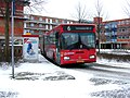 Arriva bus 137 van het type Mercedes O405G te Beijum.