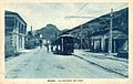 Spårvägsstation i Arrone (vintagevykort)