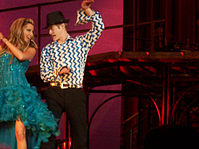 Tisdale and Grabeel performing "Bop to the Top" during the show in Rochester Ashley Tisdale and Lucas Grabeel 7.jpg
