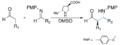 Mannich reaction catalyzed by pyrrolidine derivative