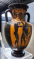 Attic black-figure neck-amphora - ABV extra - komos - Maddaloni MAC 276945 - 04