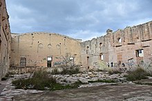 The roofless Australia Hall and its ruins in 2017 Australia Hall ruins.jpg