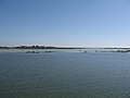 Villages appear to be islands in a haor