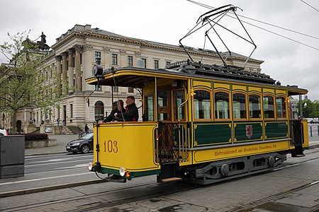 A historic tramcar