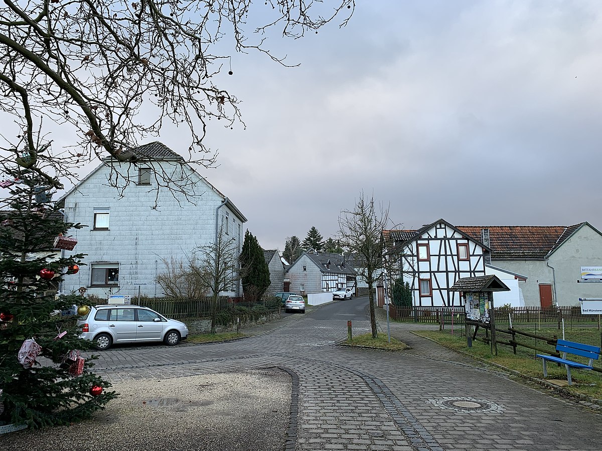 Bad village. Лес в БАД-Аббах. Pfälzerwald Германия.