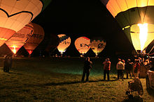 Am Ballonglühen 2007 nahmen zwölf Ballone und drei Modellballone teil.