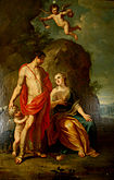Balthasar Beschey - Venere e Adone