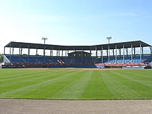 Outfield view of C. O. Brown Stadium. Bcreek4.jpg