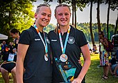 Deutsch: Beachhandball U-17-Europameisterschaften 2019 (Beach handball Euro); Tag 4: 30. Juni – Siegerehrung English: 2019 Beach Handball 17 European Championships; Day 4: 30 June 2019 –Medal Ceremony