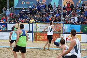 Deutsch: Beachhandball Europameisterschaften 2019 (Beach handball Euro); Tag 6: 7. Juli 2019 – Männerfinale, Dänemark-Norwegen 2:0 (25:18, 19:16) English: Beach handball Euro; Day 6: 7 July 2019 – Men's Final – Denmark-Norway 2:0 (25:18, 19:16)