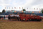 Deutsch: Beachhandball Europameisterschaften 2019 (Beach handball Euro); Tag 6: 7. Juli 2019 – Siegerehrungen English: Beach handball Euro; Day 6: 7 July 2019 – Medal ceremony