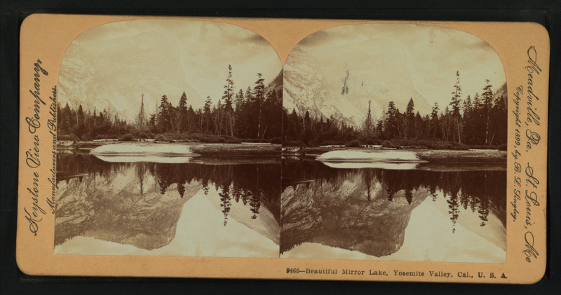 File:Beautiful Mirror Lake, Yosemite Valley, Cal. U.S.A, by Singley, B. L. (Benjamin Lloyd) 9.png