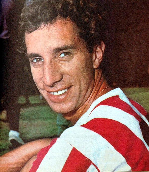 Bilardo while playing for Estudiantes de La Plata in 1968