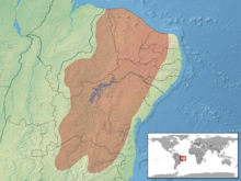 Bothropoides erythromelas Distribution.png