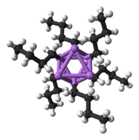 3D ball-and-stick model of n-butyllithium
