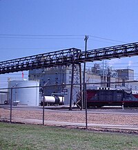 BASF chemical plant in Portsmouth, Virginia. The plant is served by the Commonwealth Railway. CWRYBASF.JPG