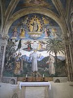 Ο Άγιος Βερναρδίνος εν δόξη, νωπογραφία, 1484-86, Ρώμη, Σάντα Μαρία ιν Αρακοέλι