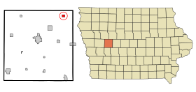 Carroll County Iowa Incorporated and Unincorporated areas Lanesboro Highlighted.svg