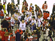 Fotografia a colori dei Red Devils di Briançon