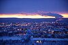 City centre of Rovaniemi seen from Ounasvaara