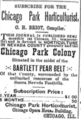 An 1889 Chicago Park Colony ad