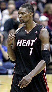 All-Star forward Chris Bosh joined the Heat in 2010. Chris Bosh e1.jpg