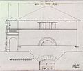 Leins: Schnittzeichnung des Pumphauses, 1847