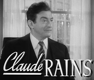 <span class="mw-page-title-main">Claude Rains</span> British actor