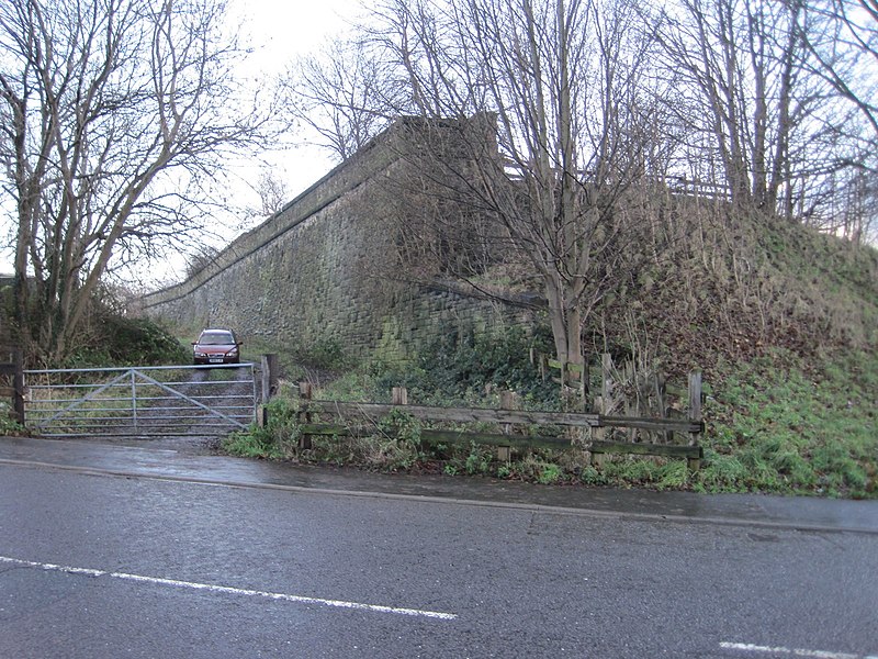 File:Clifton Road, Brighouse, railway station (site), Yorkshire (geograph 4276559).jpg