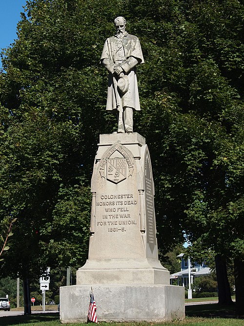 Civil War monument on the Green (1875)