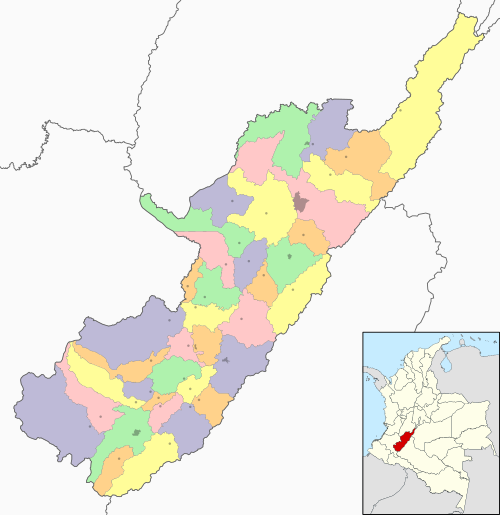 Colombia Huila location map (adm colored).svg