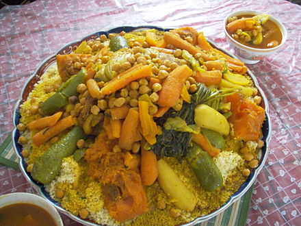 Couscous with vegetables and chickpeas
