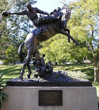 <i>Texas Cowboy Monument</i> Sculpture in Austin, Texas, U.S.