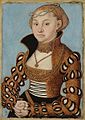 Lucas Cranach de Oude: Portret van Maria van Saksen