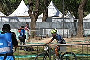 Deutsch: Radsport bei den Olympischen Jugendspielen 2018 Tag 10, 16. Oktober 2018 - Combined Criterium – XCC Qualifikation männlich English: Cycling at the 2018 Summer Youth Olympics – Men's Combined Criterium – XCC Qualification on 16 October 2018.