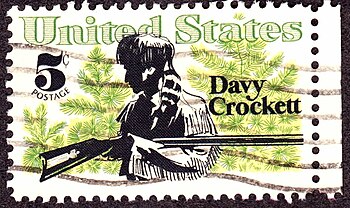 English: Davy Crockett 1967 Issue, 5c