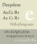 Thumbnail for Deepdene (typeface)