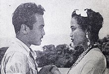 Del Juzar and Tina Melinda in Kafedo Film Varia Nov 1953 p17.jpg