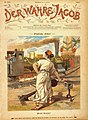 Die sozialdemokratische Zeitschrift „Der Wahre Jacob“, aus dem Jahr 1898. Die Kleidung der Dame erinnert an die Französische Revolution.