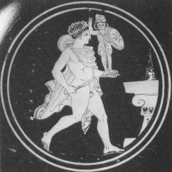 Diomedes with the Palladium approaches an altar