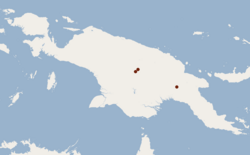 Distribution of Aproteles bulmerae.png