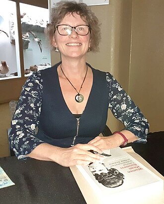 Bishop at Canterbury Museum, Christchurch, New Zealand, October 2019 Dr Catherine Bishop, October 2019.jpg