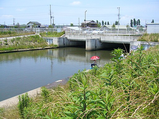 Drainage-canal-onogawa-river,katori-city,japan