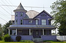 Queen Anne house on Main Street. Dunkirk purple house.jpg