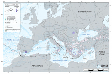 Earthquakes M5.5+ (1900-2016) Mediterranean EQs 1900-2016 mediterranean tsum.png