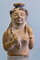 East Greek plastic aryballos - female bust holding auloi - København NCG 3398 - 02